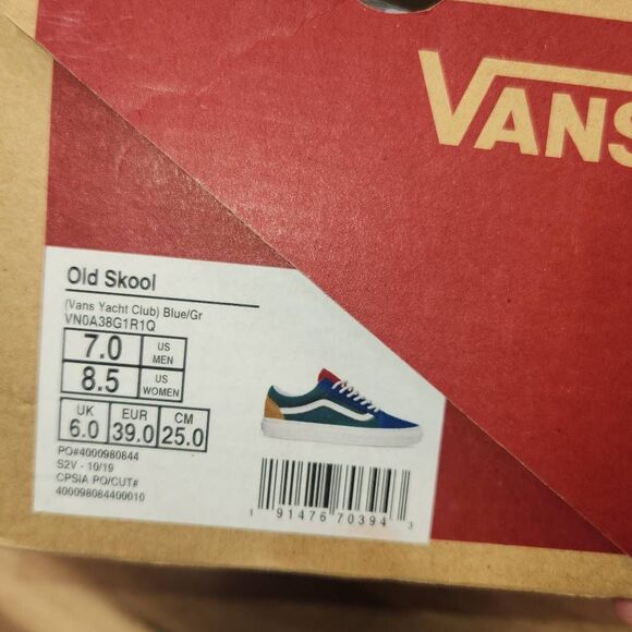 Vans Old Skool 'Yacht Club' VN0A38G1R1Q Mens Size 7 / Women's 8.5 - Picture 12 of 14